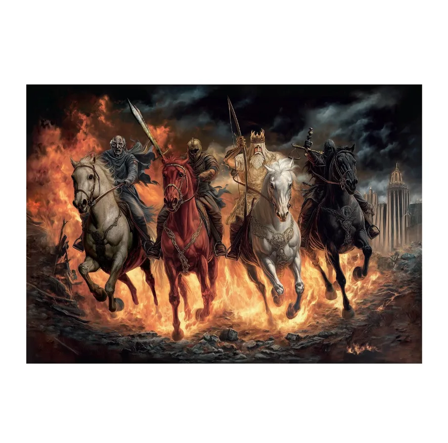 پازل 1000 تکه آرت پازل مدل The Four Horsemen of the Apocalypse كد 41004 مناسب نوجوان و بزرگسال