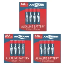 باتری نیم قلمی آنسمن مدل Alkaline Plus بسته 12 عددی