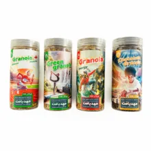 گرانولا رژیمی، سبز، انرژی و شکلات فندقی مهدیافت – 350 گرم بسته 4 عددی