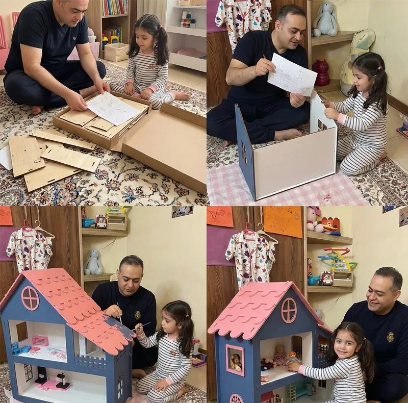اسباب بازی مدل خانه عروسک طرح النا