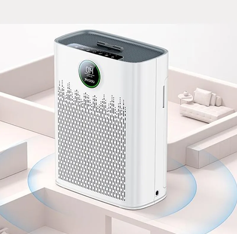 دستگاه تصفیه‌کننده هوا خانگی سه مرحله‌ای یسیدو مدل EC23 Air Purifire به همراه فیلتر