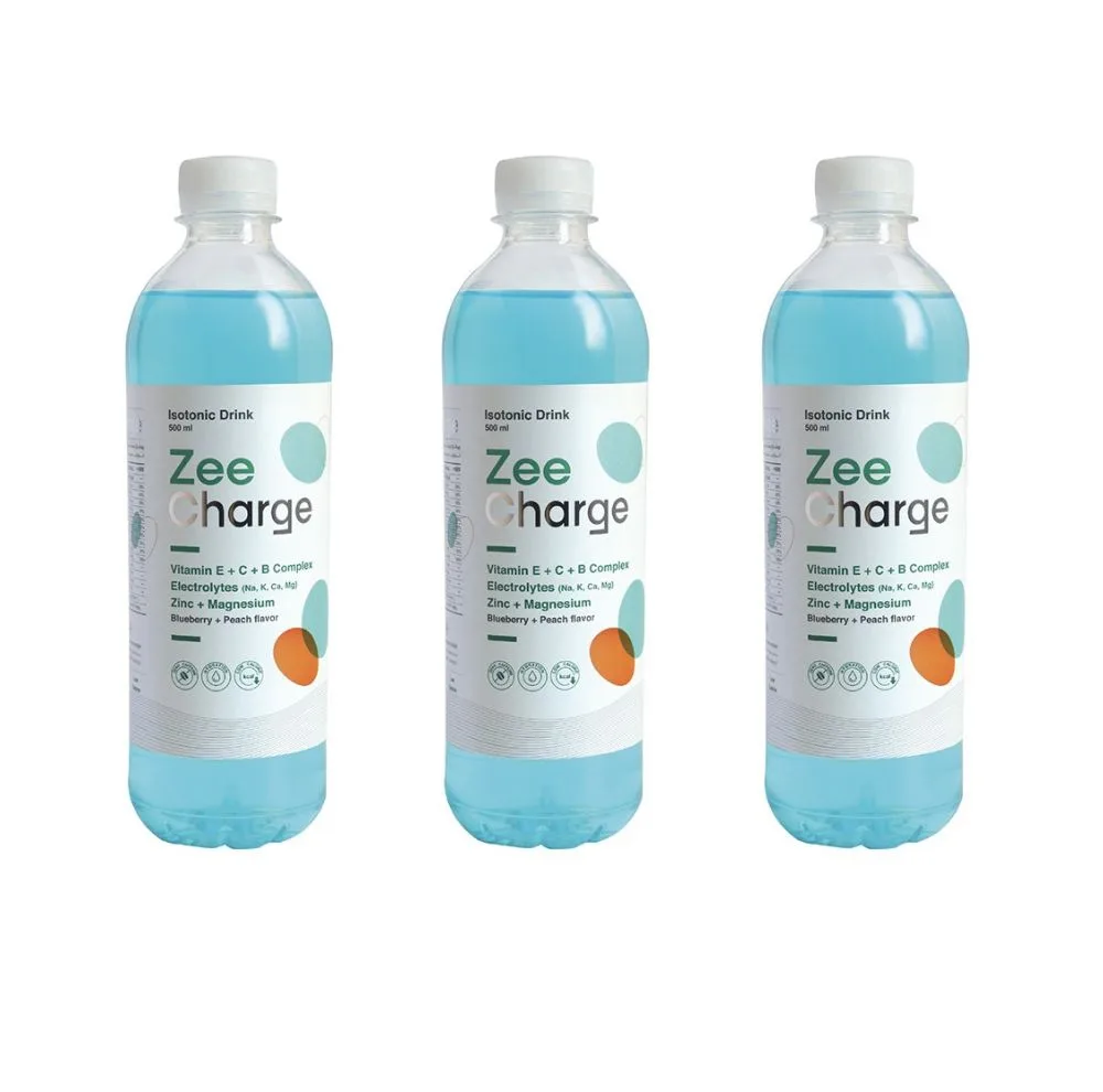 نوشیدنی ورزشی بلوبری زی شارژ - 500 میلی لیتر بسته 3 عددی