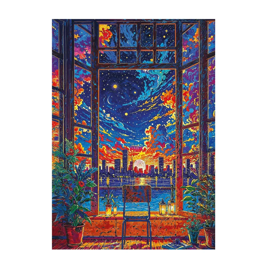 پازل 1000 تکه آرت پازل مدل Dream Window كد 41031 مناسب نوجوان و بزرگسال
