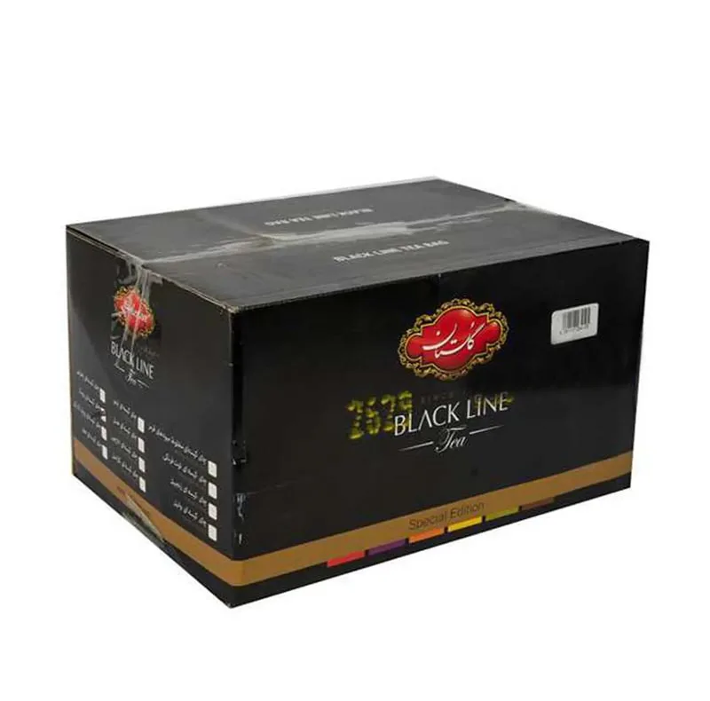 چای سیاه کیسه ای ارل گری بلک لاین گلستان بسته 400 عددی