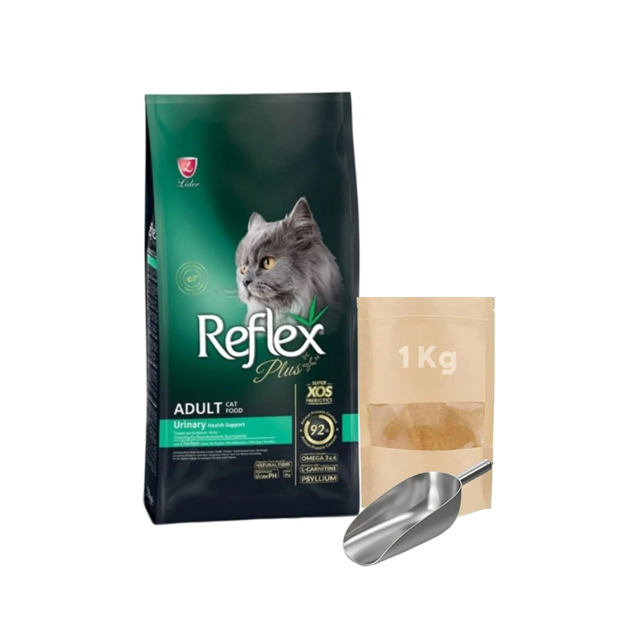 غذای خشک گربه بالغ رفلکس پلاس مدل Reflex Plus Urinary With Chicken زیپ کیپ وزن یک کیلوگرم