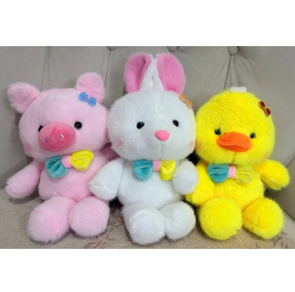 عروسک مدل حیوانات دونده کد JI110 ارتفاع 27 سانتی‌متر مجموعه سه عددی
