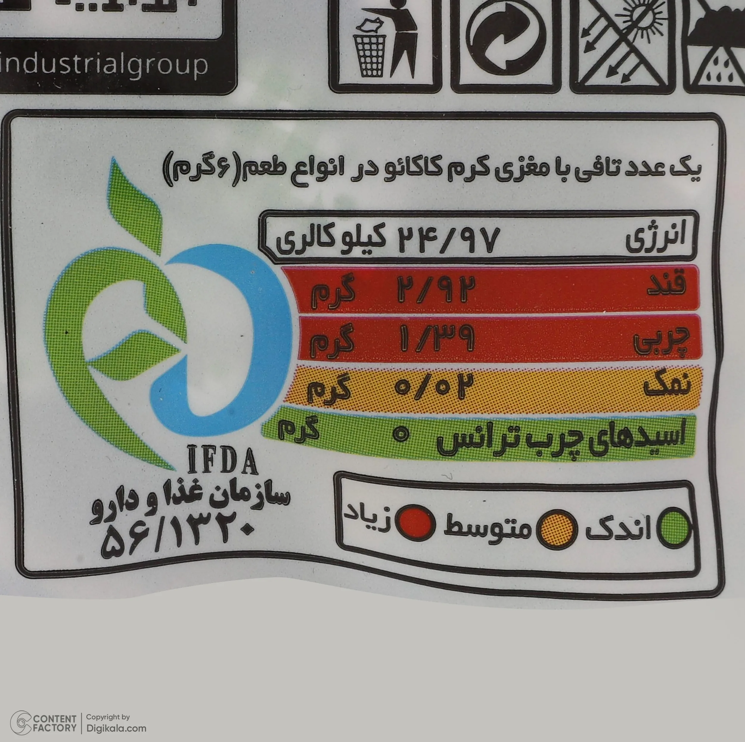 تافی میلکی اسپلش با طعم نعناع آژند - 500 گرم