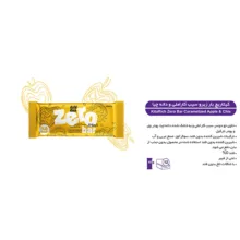 زیرو بار بدون شکر سیب کاراملی و دانه چیا کیتاریچ - 40 گرم بسته 12 عددی