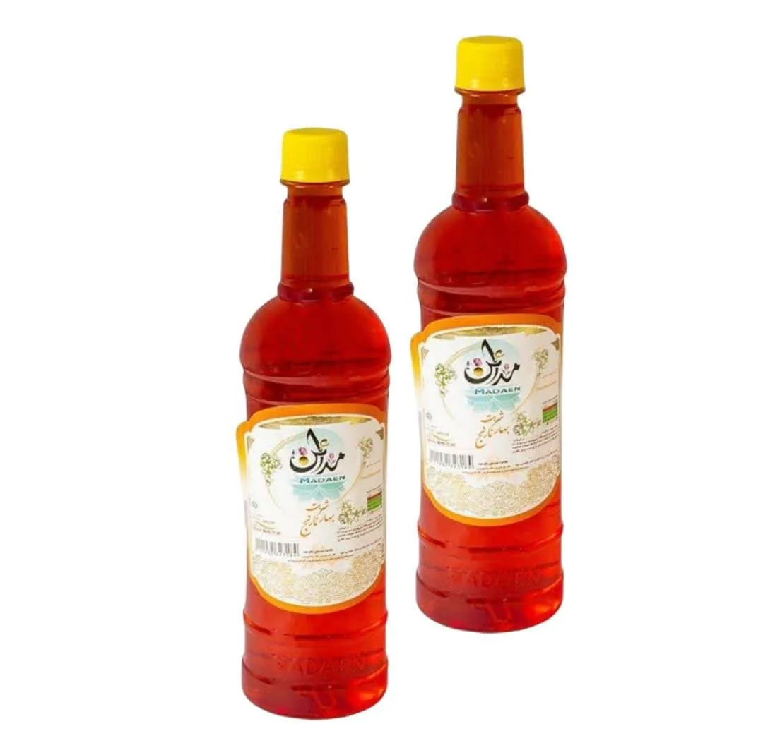 شربت بهارنارنج  کاشان مدائن - 970 گرم مجموعه 2 عددی