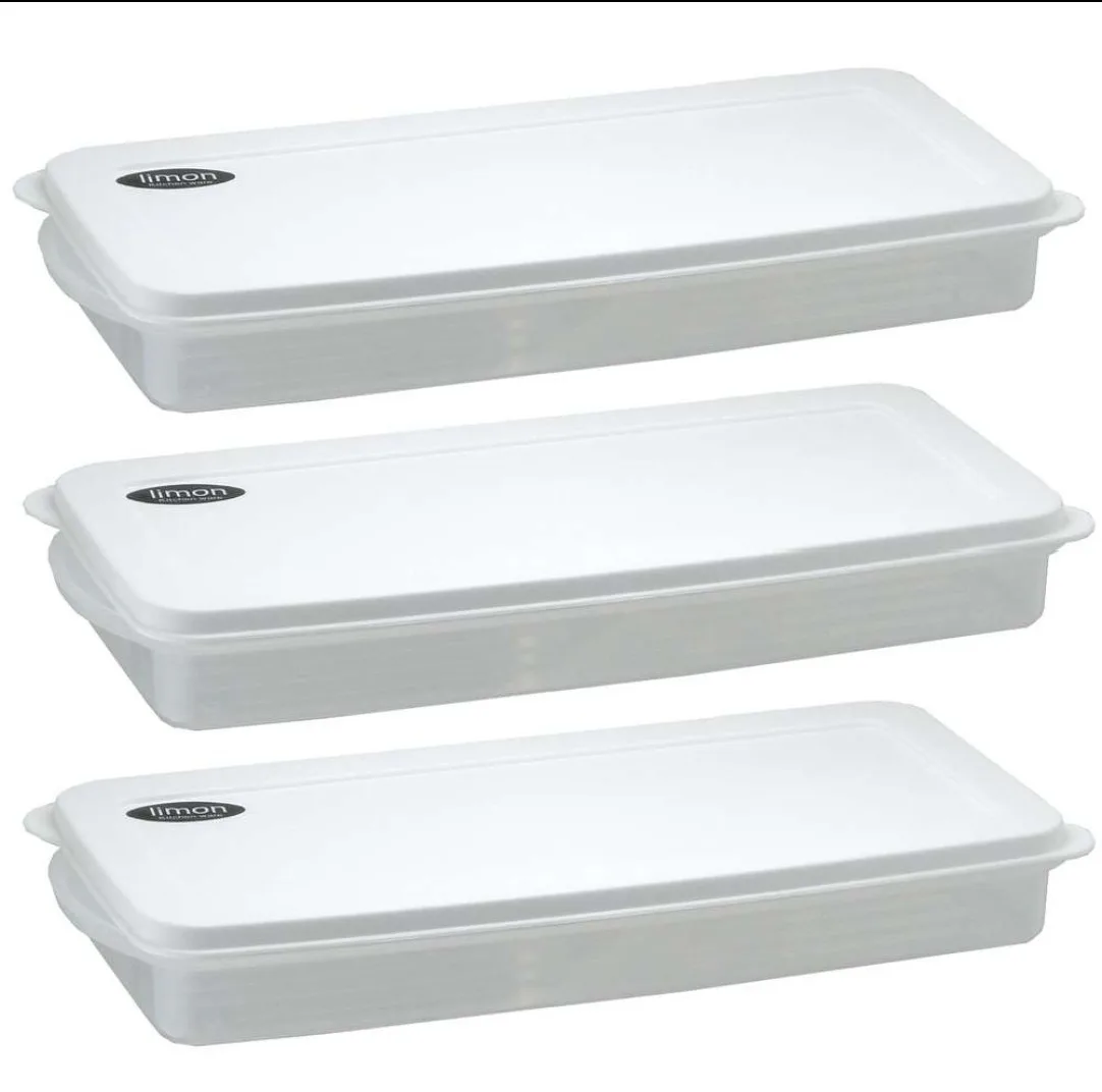 ظرف نگهدارنده لیمون مدل فریزری نسیم کد HS1 مجموعه 3 عددی