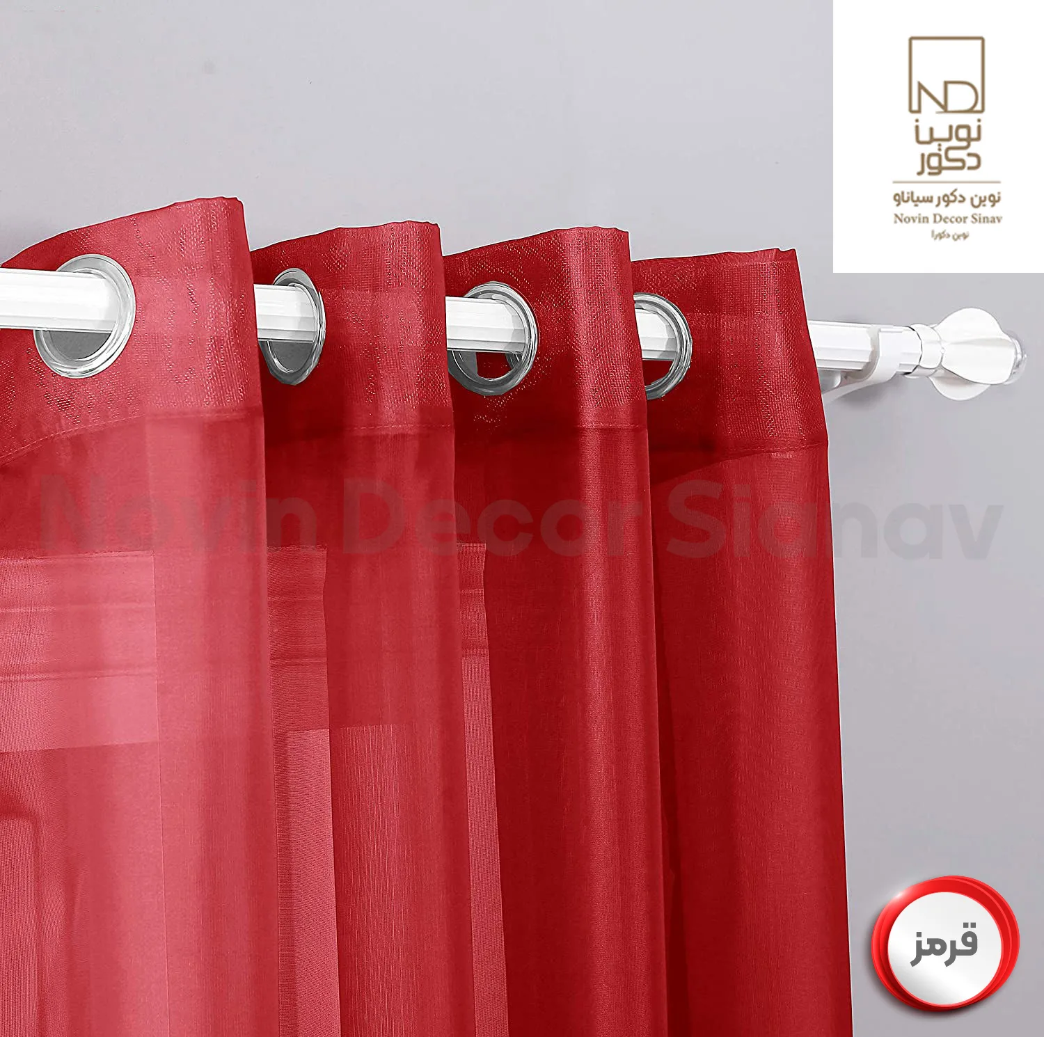 پرده نوین دکور سیاناو مدل حریر کد pb105 سایز 280x140 سانتیمتر