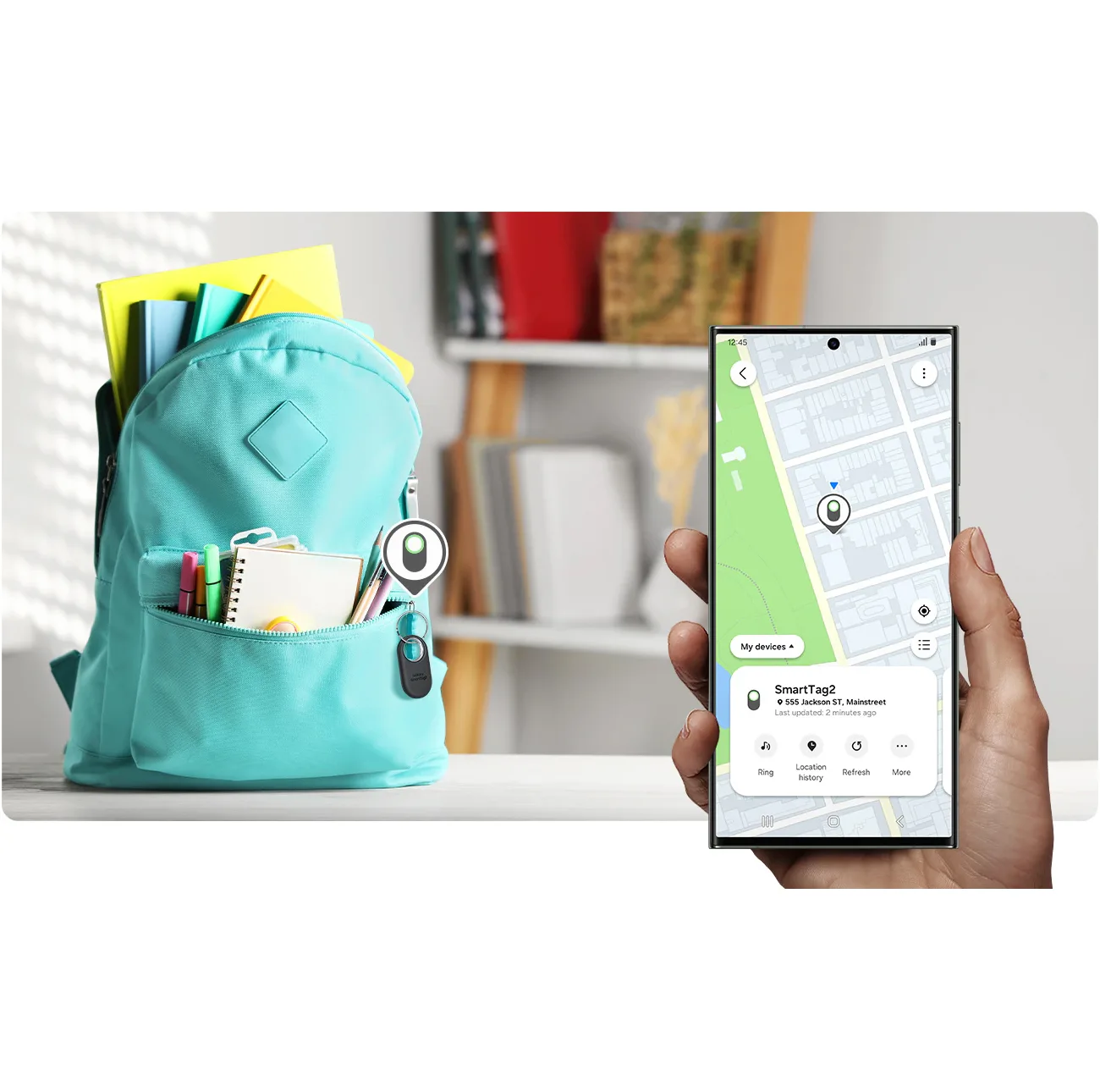 گجت ردیاب اشیاء سامسونگ مدل Galaxy SmartTag2 EI-T5600BWEGWW