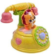 اسباب بازی ناب سل مدل تلفن شیر بامزه موزیکال چراغدار کد Funny lion musical phone with lights