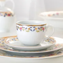 سرویس غذاخوری 102 پارچه 12 نفر چینی زرین ایران مدل گلستان سری ایتالیا اف درجه عالی
