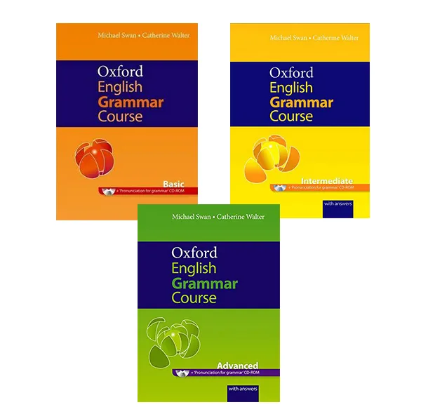 کتاب English Grammar Course اثر Catherine Walter و Michael Swan انتشارات Oxford سه جلدی
