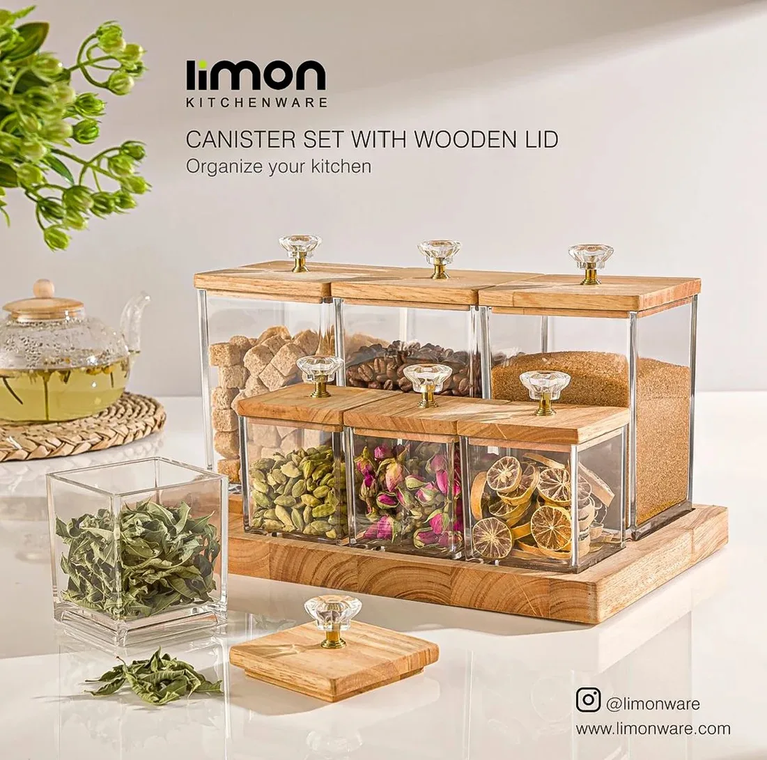 ست پاسماوری 7 پارچه لیمون مدل چوبی کد HS2203