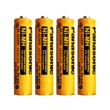 باتری نیم قلمی قابل شارژ پاناسونیک مدل NI-MH550mAh بسته ۴ عددی