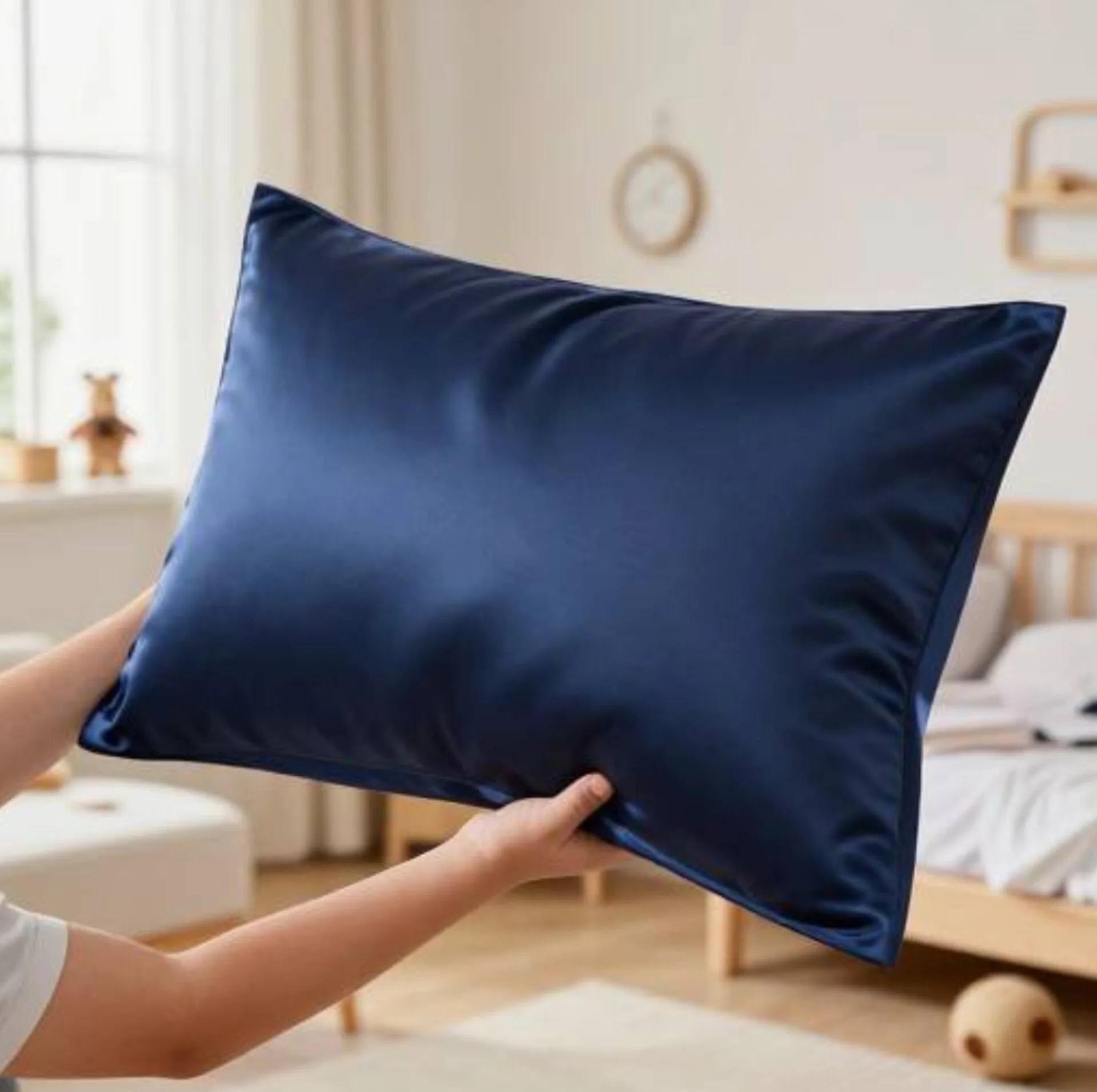 رو بالشی مدل پاکتی ساتن سایز 50×70 سانتی متر مجموعه دو عددی