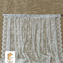 پرده نوین دکور سیلوانا مدل تور راشل 99 سایز 280 × 290 سانتی‌متر