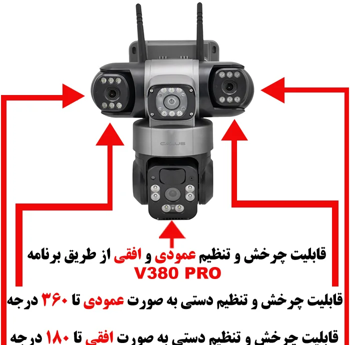 دوربین مداربسته تحت شبکه کالوس مدل VC21-4G