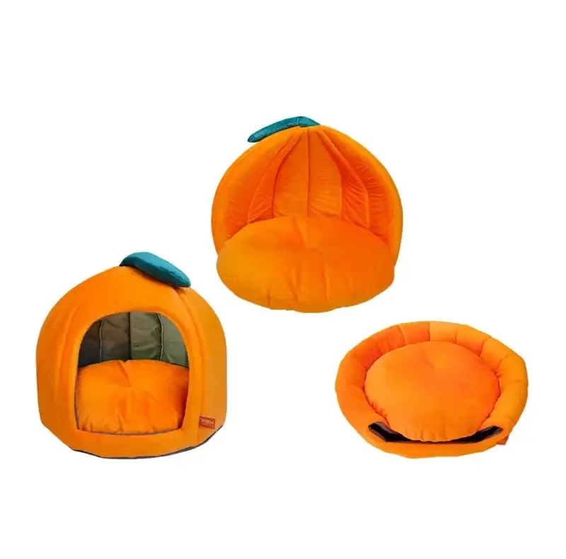 جای خواب سگ و گربه زاریکس مدل کدو تنبل سه حالته