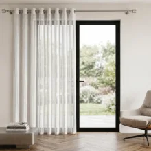 پرده پانچ نوین دکور سیلوانا مدل کتان تدی سایز 280 × 280 سانتی‌متر