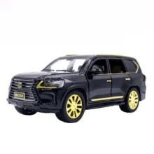 ماشین بازی  مدل فلزی عقبکش موزیکال TOYOTA LAND CRIUSER