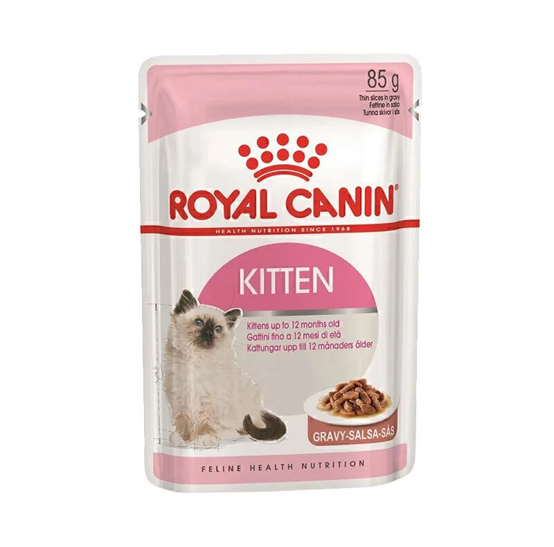 غذای خشک و پوچ بچه گربه رویال کنین مدل Kitten Pack با طعم مرغ وزن 3500 گرم