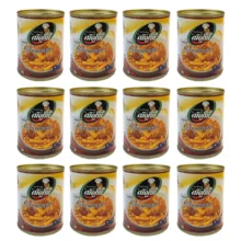 کنسرو خورشت قیمه و سیب زمینی با سویا  شیفته – 370 گرم بسته 12 عددی