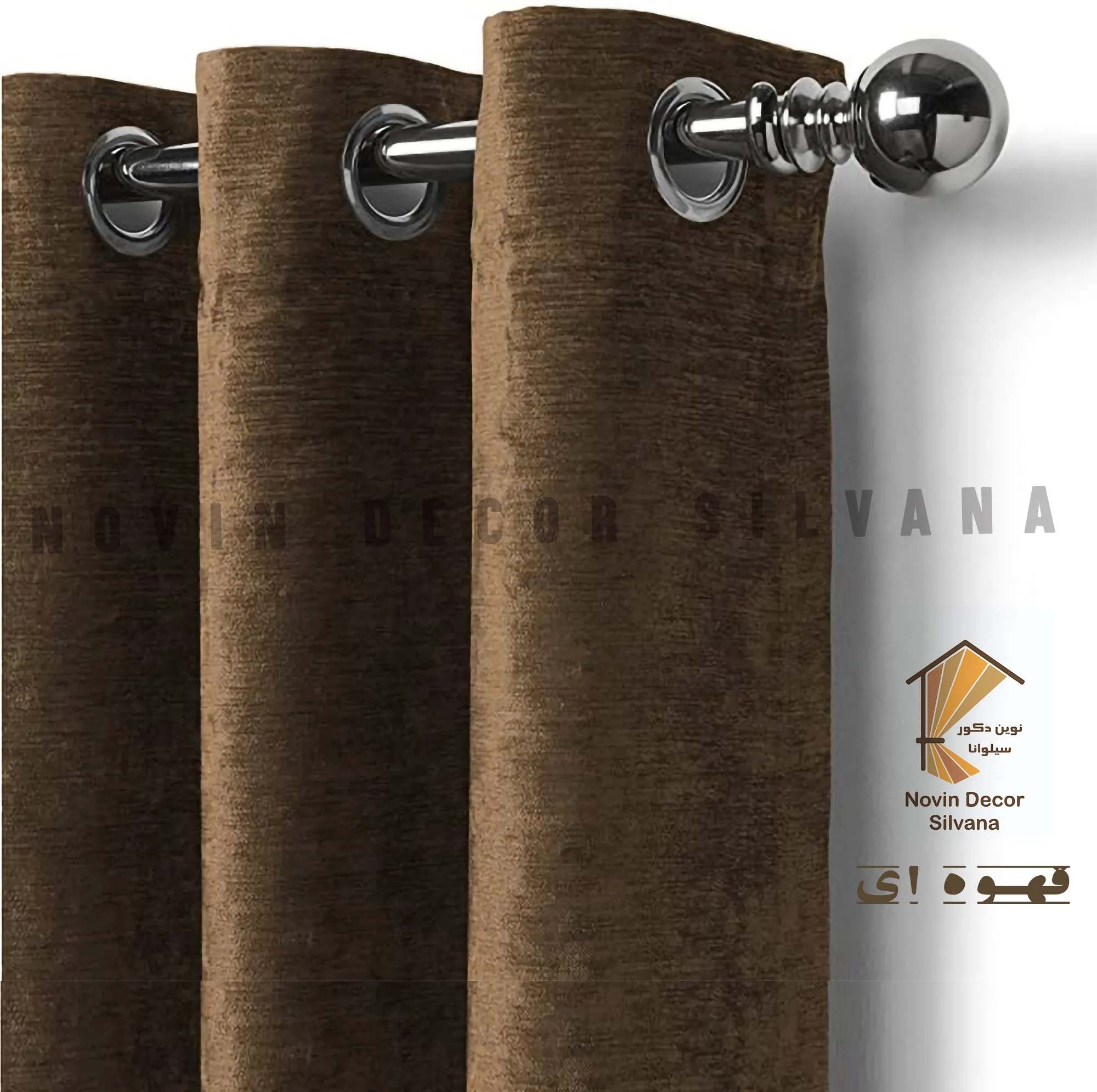 پرده نوین دکور سیلوانا مدل مخمل شانل 280 _ 1 سایز 280x140 سانتیمتر