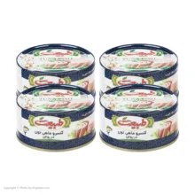 کنسرو ماهی تون در روغن گیاهی طبیعت - 180 گرم بسته 4 عددی