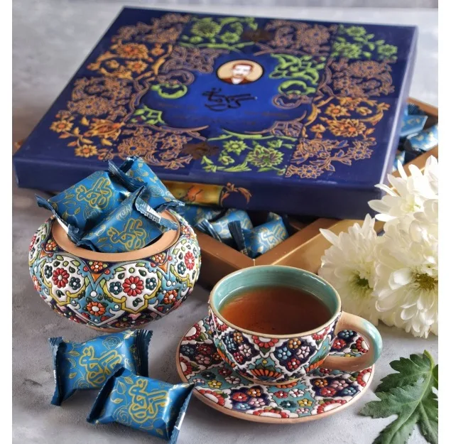 گز لقمه 40 درصد پسته فوق ممتاز انگبینی گز کرمانی- 450 گرم