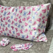 روبالش مدل satin سایز 50*70 سانتی متر همراه کش مو و چشم بند