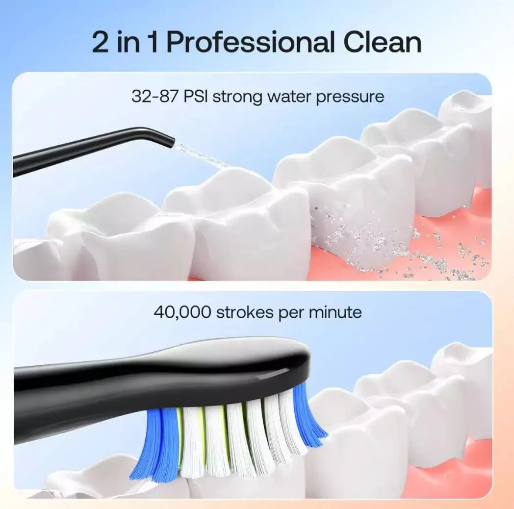 مسواک برقی بیتوی مدل Oral Care Combo E11 به همراه دستگاه شستشوی دهان و دندان