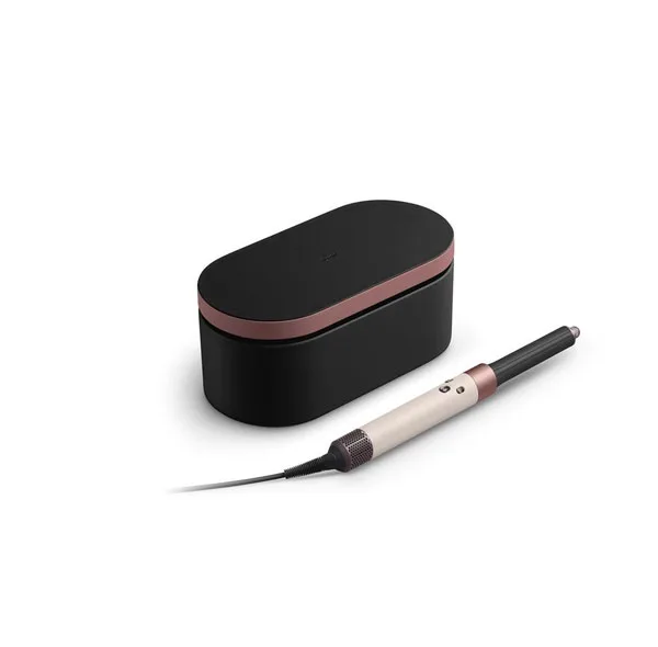 سشوار برسدار حالتدهنده 1300 وات دایسون مدل Airwrap id HS08 Straight+Wavy، موتور BLDC، وزن 630 گرم، دارای سری شانهدار، سری برسدار گرد پهن، کیف نگهدارنده، خشککن ملایم، متمرکزکننده باریک، متمرکزکننده پهن با ویژگی فرکنندگی، صافکنندگی، حجمدهندگی