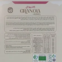 گرانولا بری(توت‌های جنگلی) کنیوال بامغزهاوغلات صبحانه - 360 گرم