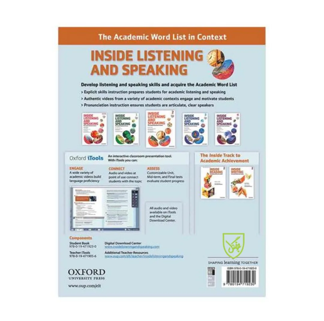 کتاب Inside Listening and Speaking اثر Karen Hamilton انتشارات جنگل 5 جلدی