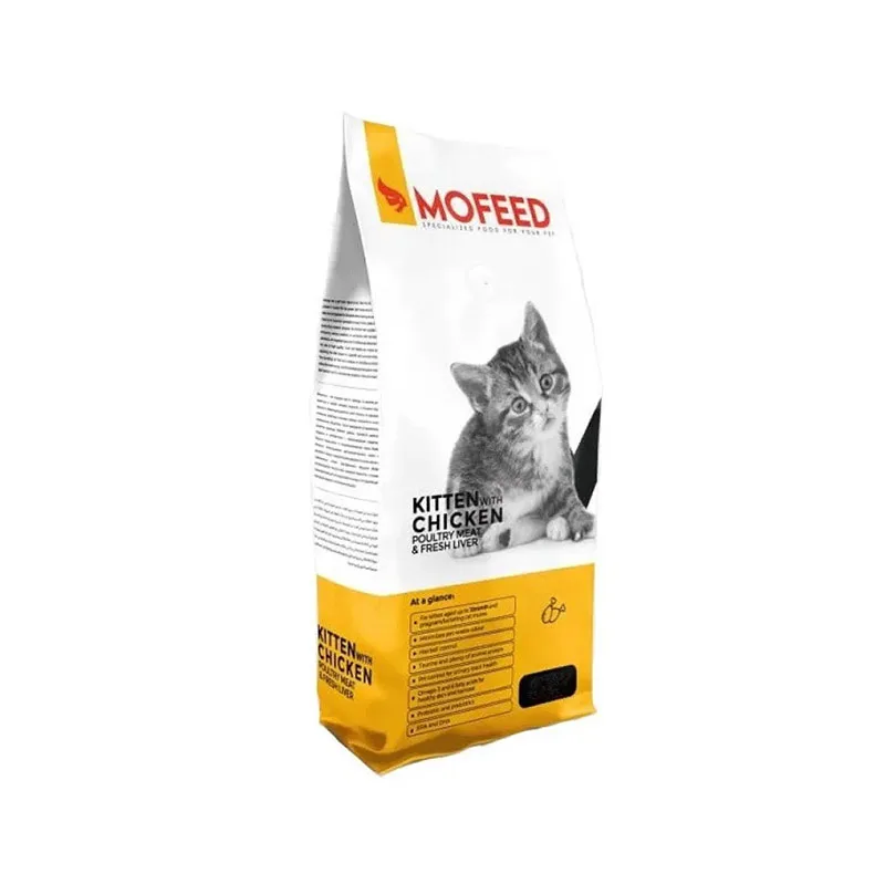 غذای خشک بچه گربه مفید مدل Kitten With Chicken & Liver طعم مرغ و جگر وزن 1.5 کیلوگرم