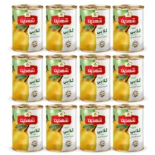 کمپوت گلابی شهدین – 370 گرم بسته 12 عددی