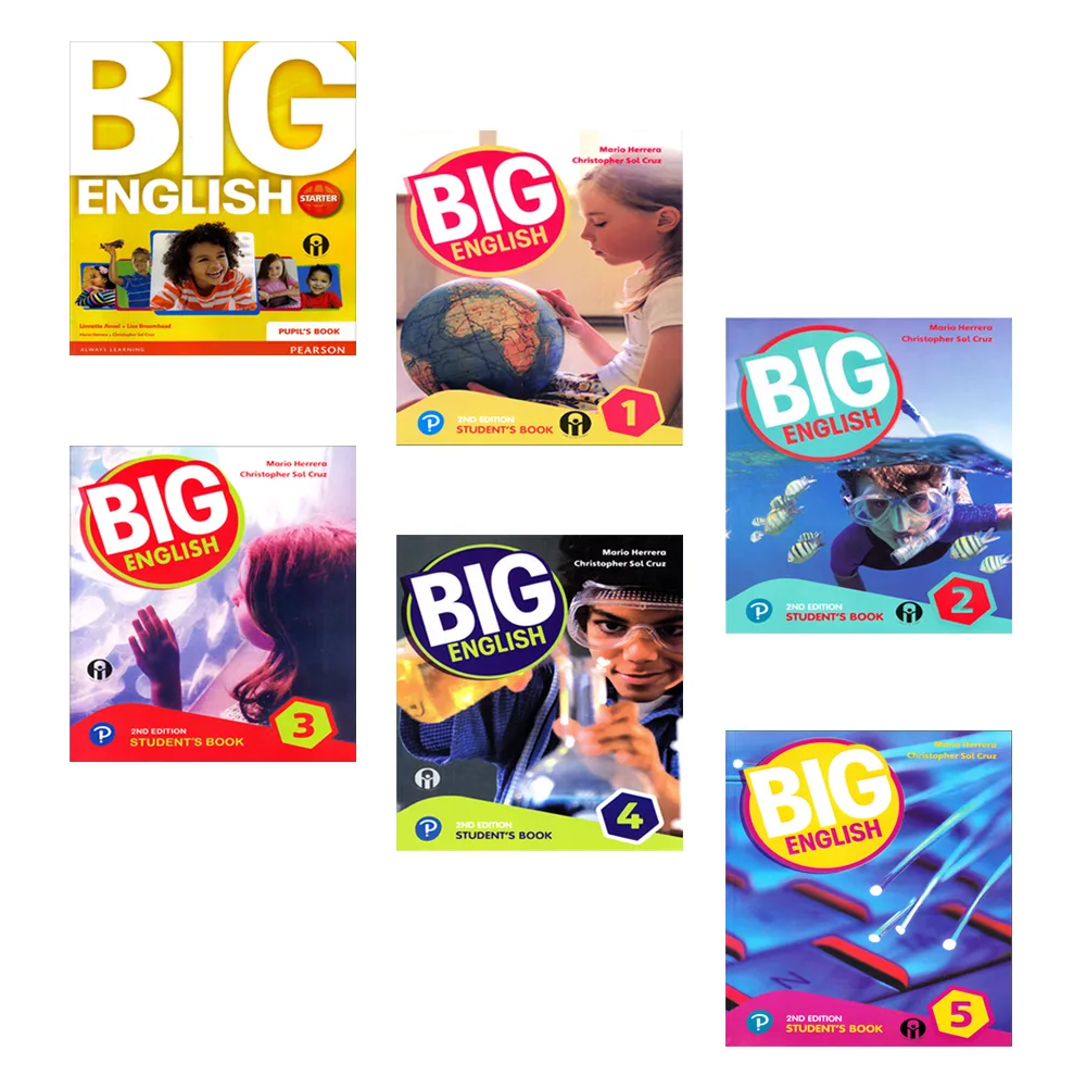 کتاب BIG ENGLISH اثر Mario Herrera و Christopher Sol Cruz انتشارات الوندپویان شش جلدی