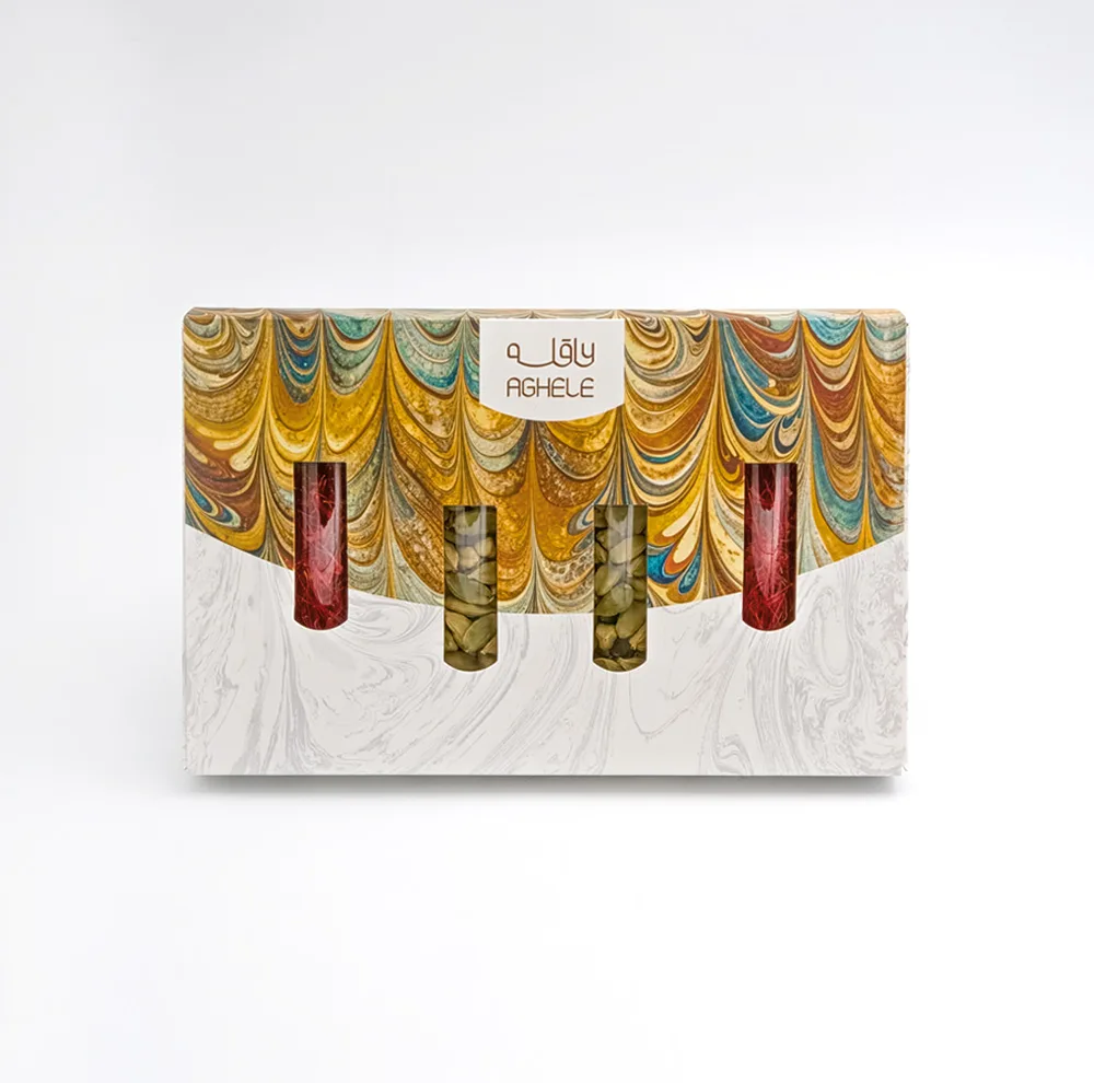 زعفران سوپر نگین عاقله - 4 گرم به همراه 30 گرم هل