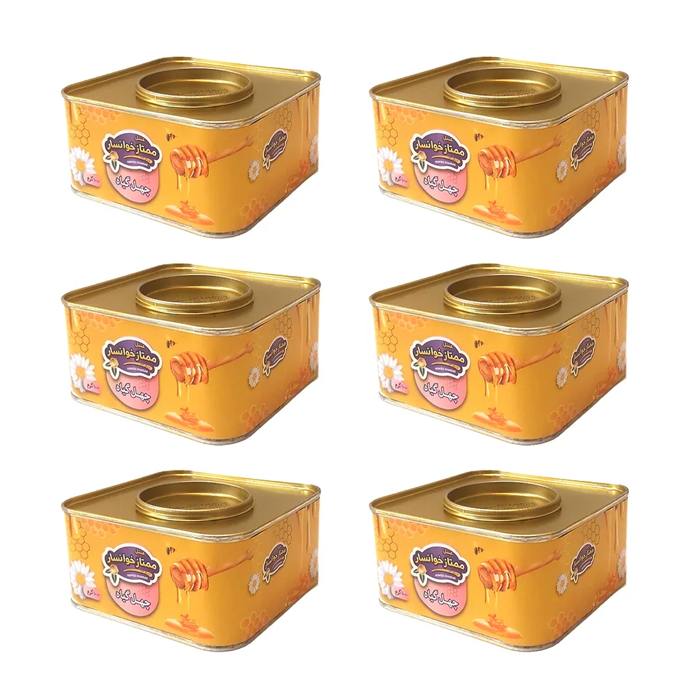 عسل چهل گیاه ممتاز - 1000 گرم بسته 6 عددی