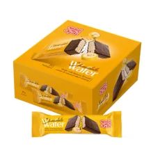 ویفر روکش دار موز و کاکائو نادری – 30 گرم بسته 20 عددی