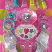 ست اسباب بازی لوازم آرایشی ناب سل مدل دمپایی و اکسسوری کد BEAUTY NAAB00123 مجموعه 22 عددی