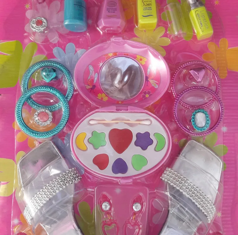 ست اسباب بازی لوازم آرایشی ناب سل مدل دمپایی و اکسسوری کد BEAUTY NAAB00123 مجموعه 22 عددی