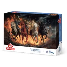 پازل 1000 تکه آرت پازل مدل The Four Horsemen of the Apocalypse كد 41004 مناسب نوجوان و بزرگسال