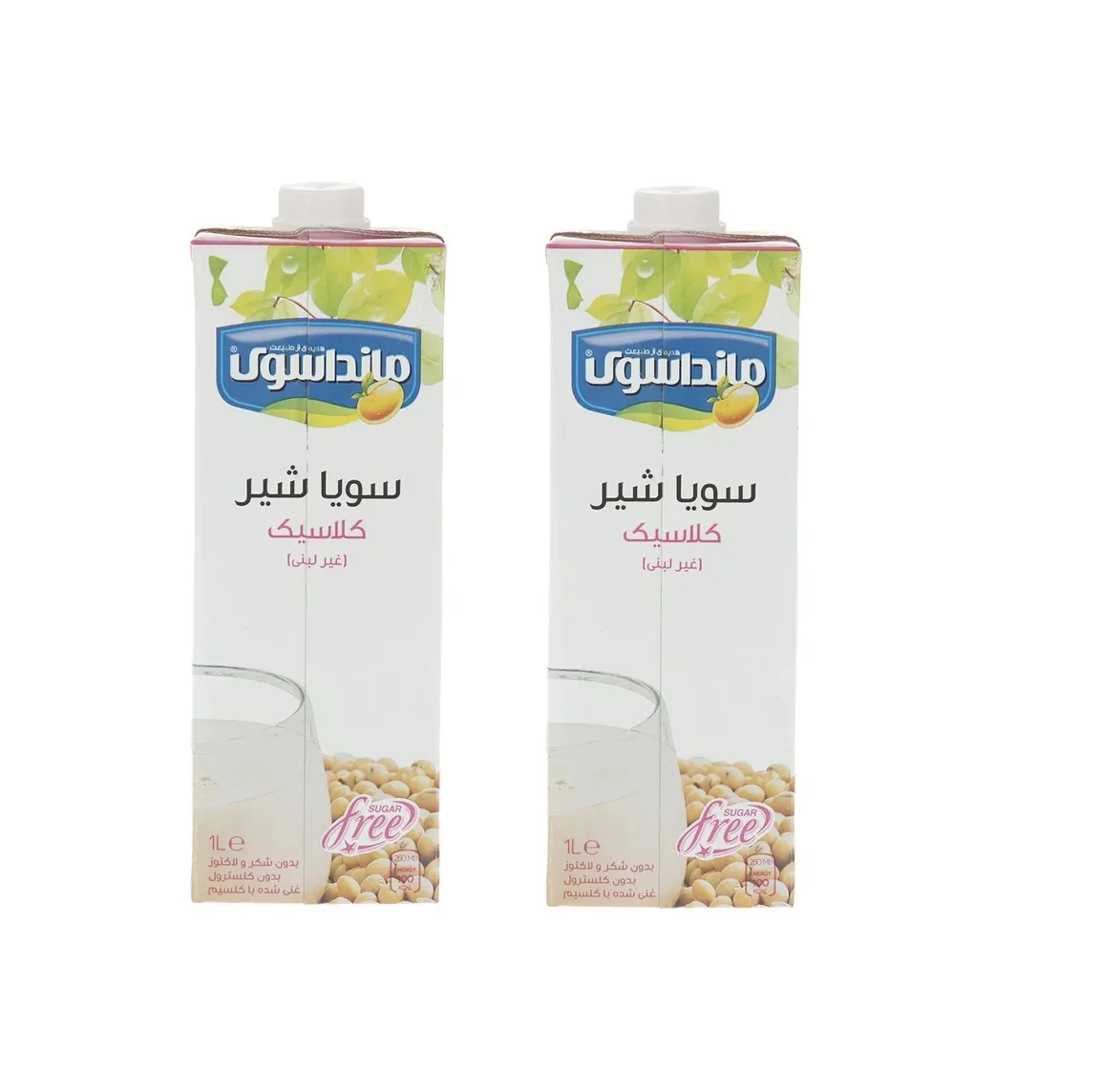 شیر سویا غیرلبنی مانداسوی - 1000 میلی لیتر بسته 2 عددی