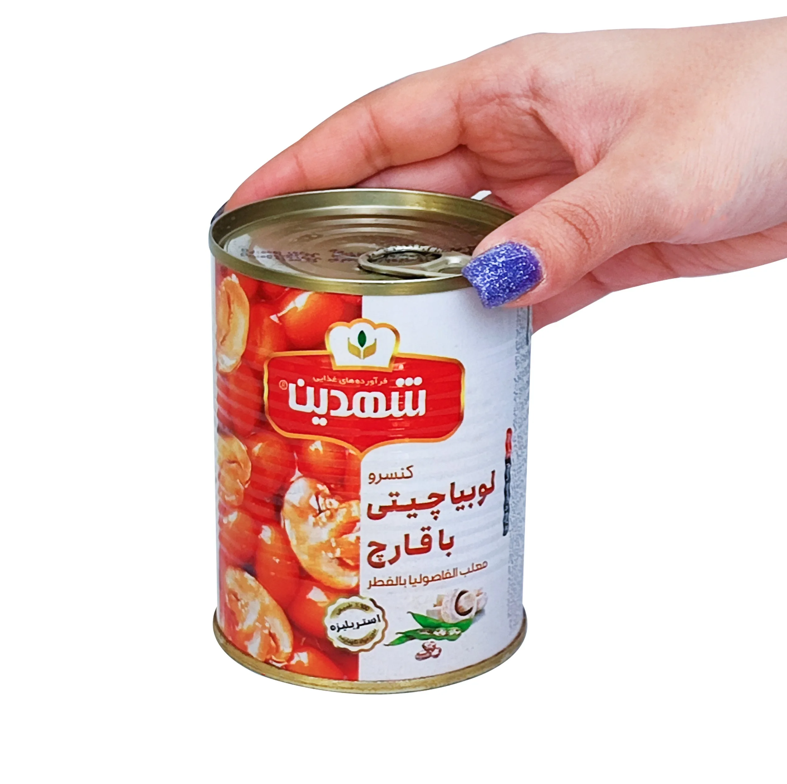 کنسرو لوبیا چیتی با قارچ شهدین - 370 گرم بسته 6 عددی