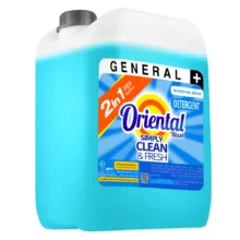 مایع لباسشویی ماشینی آبی اورینتال مدل GENERAL PLUS با رایحه لاوندر مناسب برای همه لباس ها حجم 5000 میلی لیتر