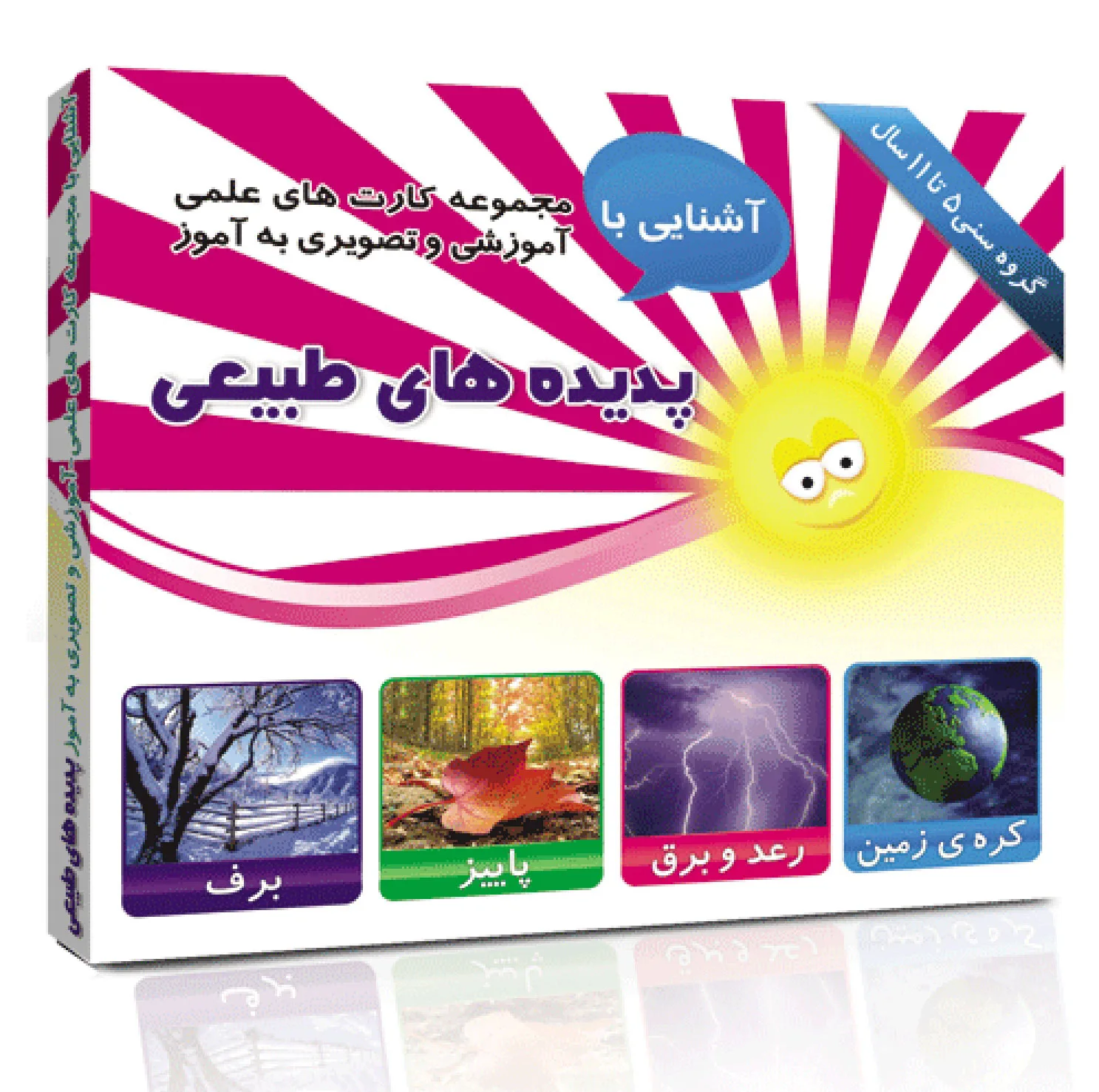 فلش کارت های آموزشی و تصویری دوره ابتدایی انتشارات امین آذر مجموعه 50 عددی